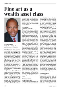 Fine art as a wealth asset class